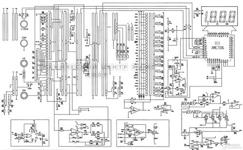 VC9805万用表电阻档故障排查与电路图获取指南